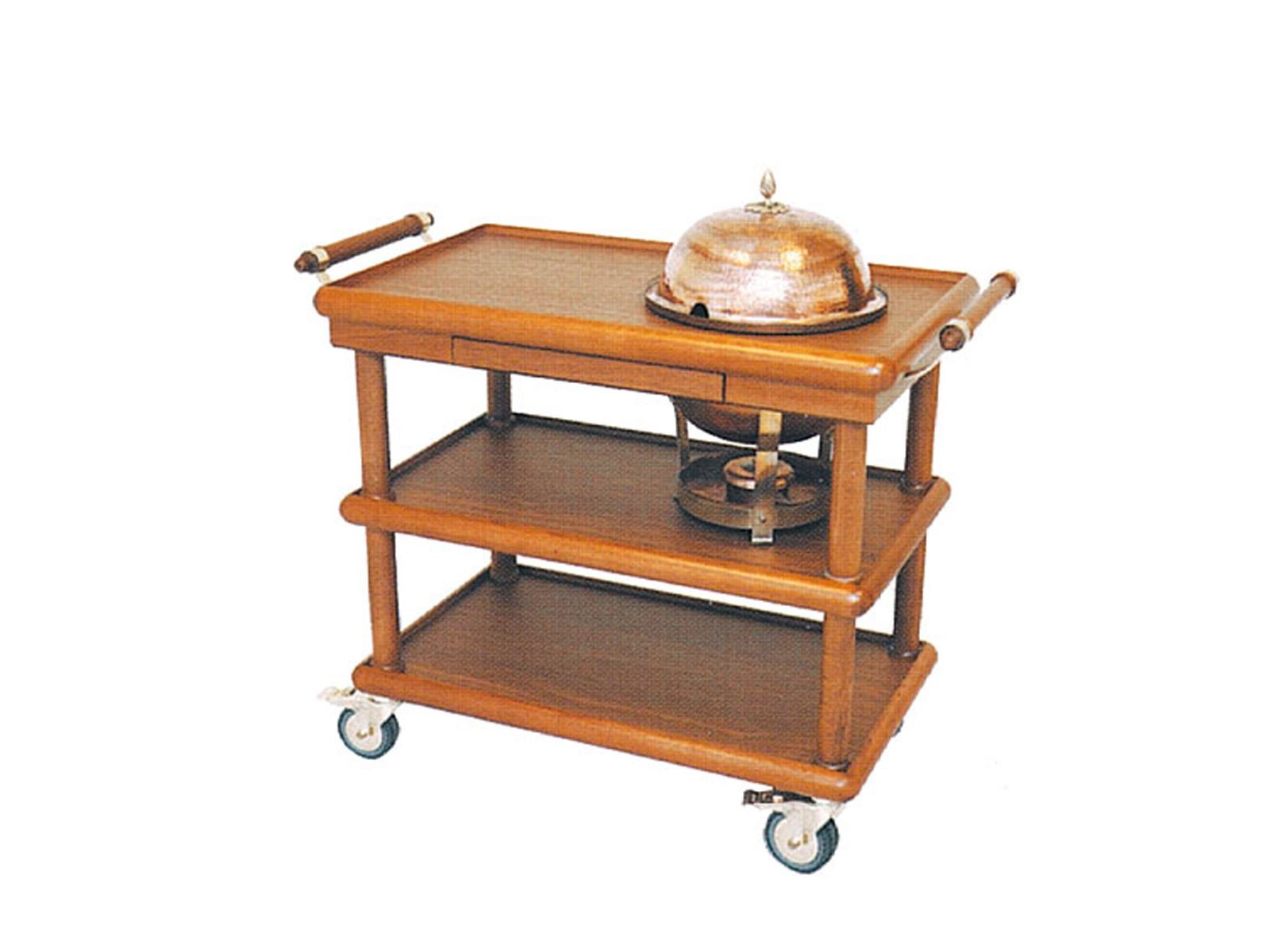 EM 112 Chafing Dish Servis Arabası (Tekli Bakır)