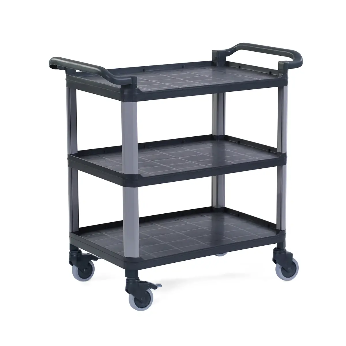 Plastik Servis Arabası 3 Katlı Açık