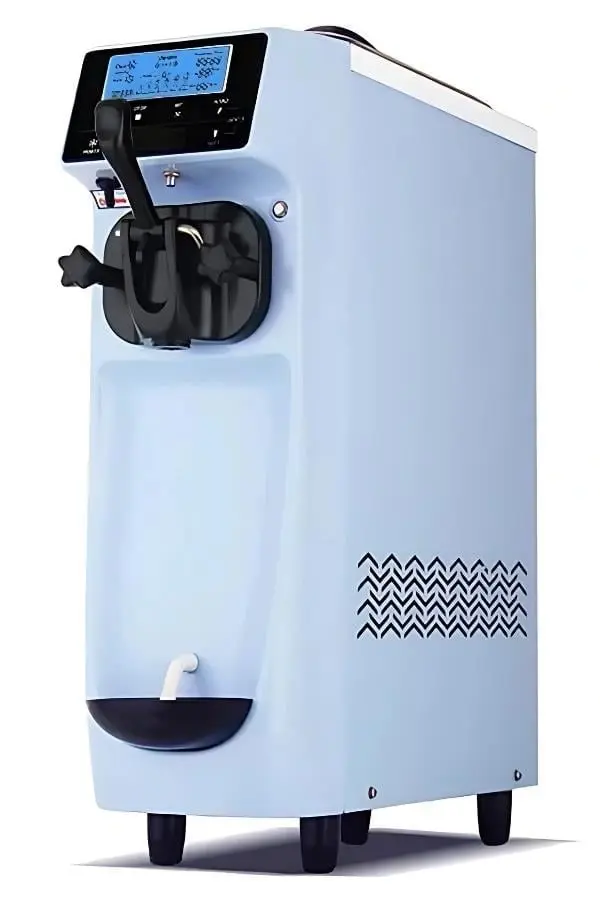 Vosco Dondurma Makinesi Tek Kollu (Soft) Set Üstü (Mavi)