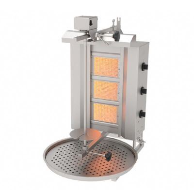 Atalay Üstten Motorlu Döner Makinesi, 3 Radyanlı, Doğalgazlı