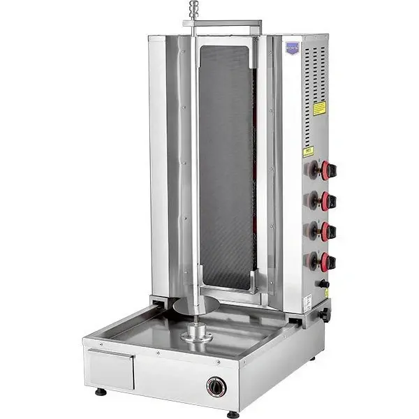 D06(C) 3 Radyanlı Camlı Alttan Motorlu Gazlı (CE) Döner Ocağı