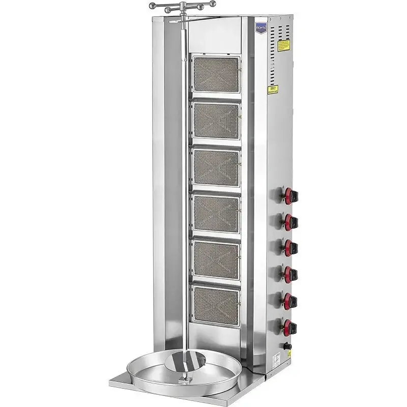 D12 6 Radyanlı Gazlı (CE) Döner Ocağı