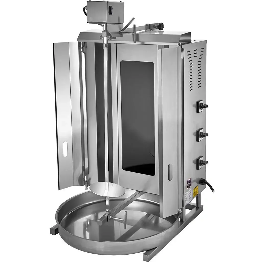 SD14 3 Radyanlı Üstten Motorlu Elektrikli Döner Ocağı