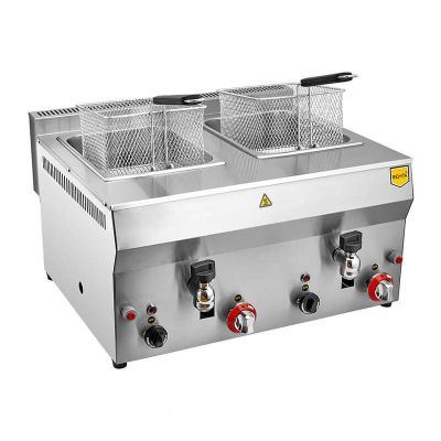 Remta R113CE Musluklu Fritöz, 8+8 L, Doğalgazlı