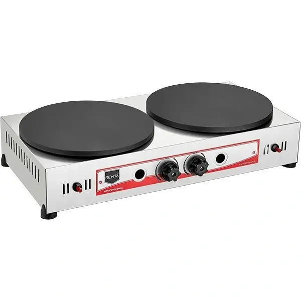 KR4 Çiftli Krep Pişirici Gazlı CE 40 cm Çap