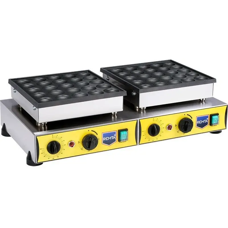 W27 Yuvarlak Çiftli Bubble Pankek Makinesi Elektrikli