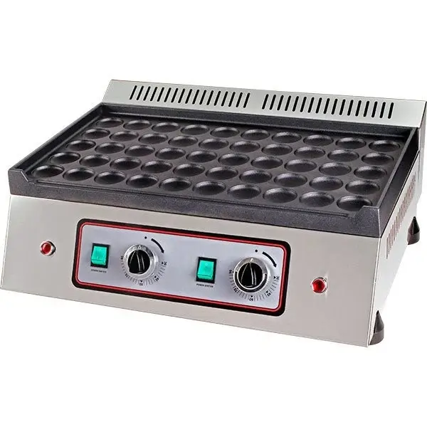 W30 50'li Yuvarlak Bubble Pankek Makinesi Elektrikli