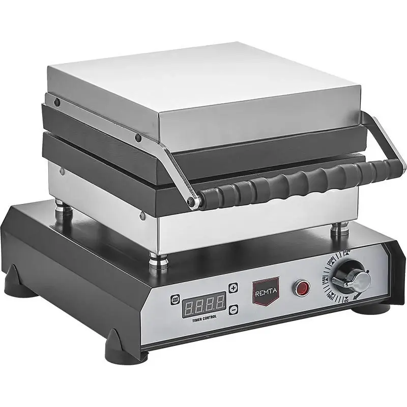 W34 Değişebilir Yüzeyli Waffle Makinesi Elektrikli