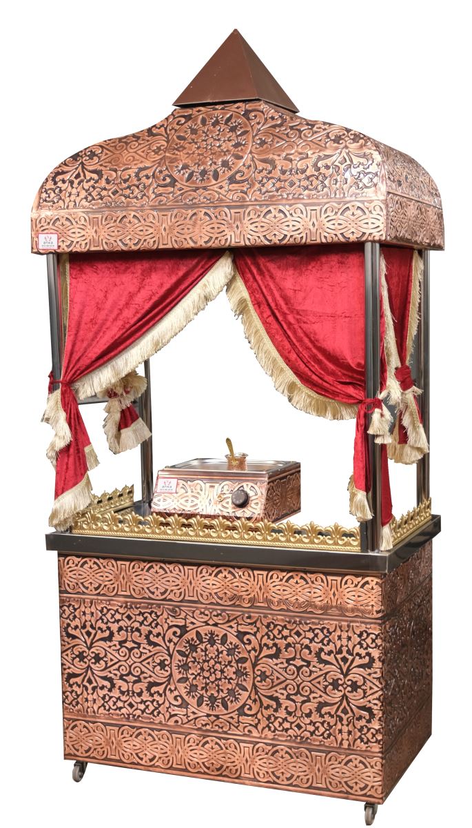 Arabalı Kahveci Güzeli Tekerlekli