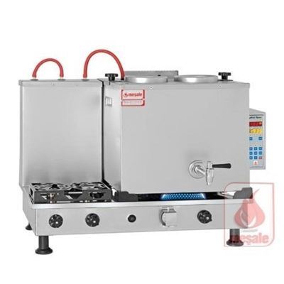 Meşale Inox Çay Kazanı, Akıllı, Full Elektrikli, 2 Demlikli