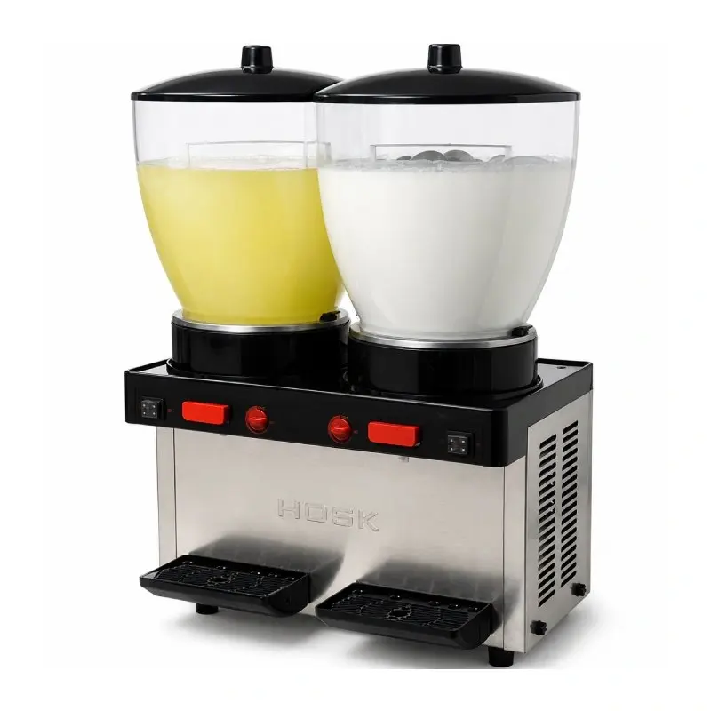 Hosk Special 2 Hazneli Soğuk İçecek Dispenseri, 2x20 L, Inox