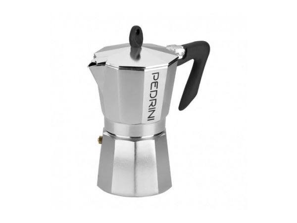 PEDRINI MOKA POT 3 CUPS SİYAH KULPLU