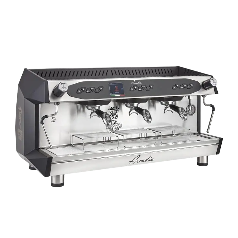 Bezzera Arcadia DE PID Tall Cup Tam Otomatik Espresso Kahve Makinesi, 3 Gruplu, Mat Siyah