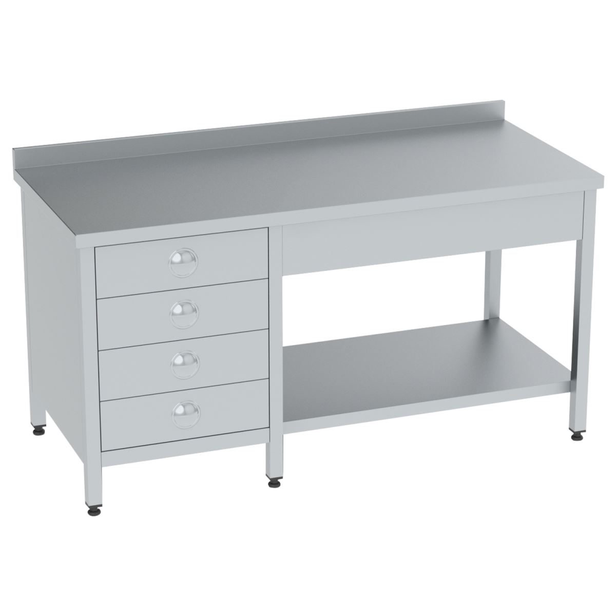 Çalışma Tezgahı / 4 Çekmeceli  / Alt Tablalı