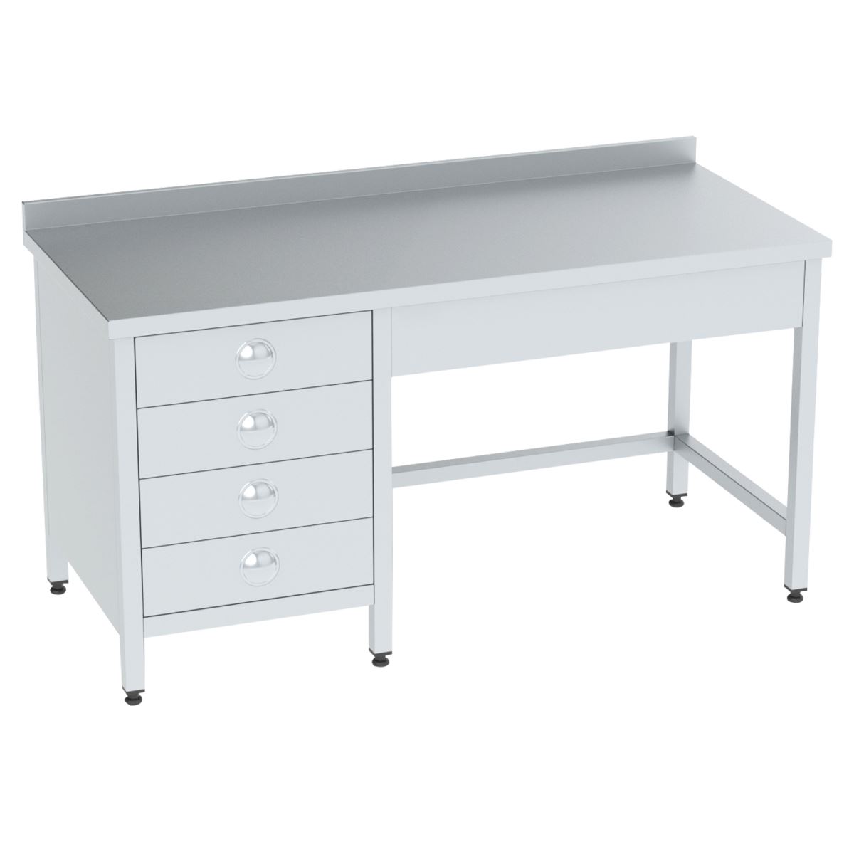 Çalışma Tezgahı / 4 Çekmeceli  Tabansız Rafsız