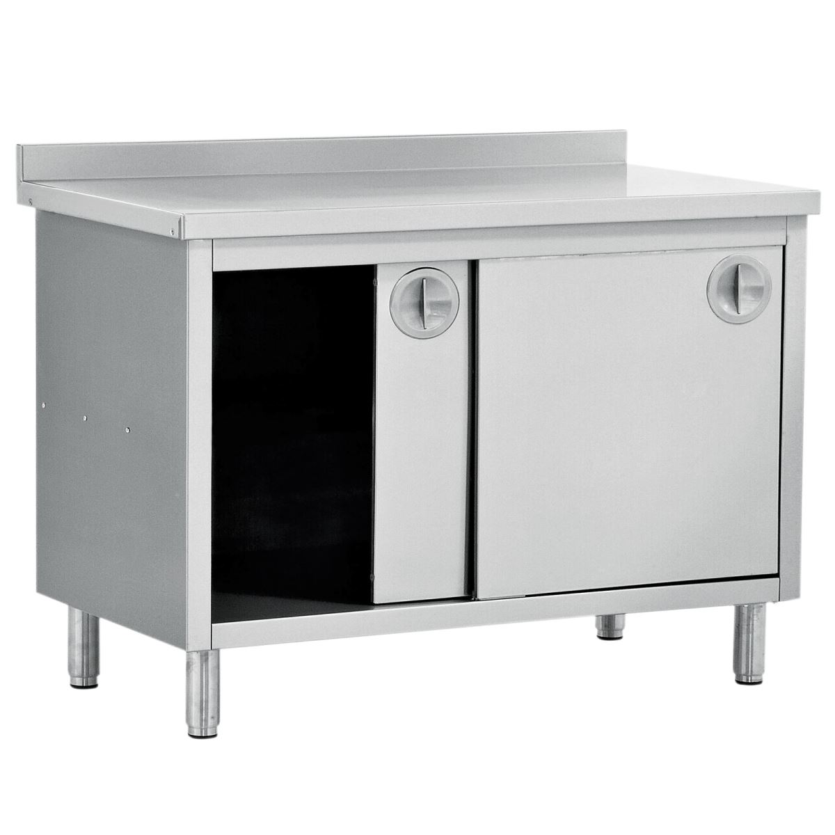 Çalışma Tezgahı Dolaplı  Sürgü Kapılı Ara Rafsız